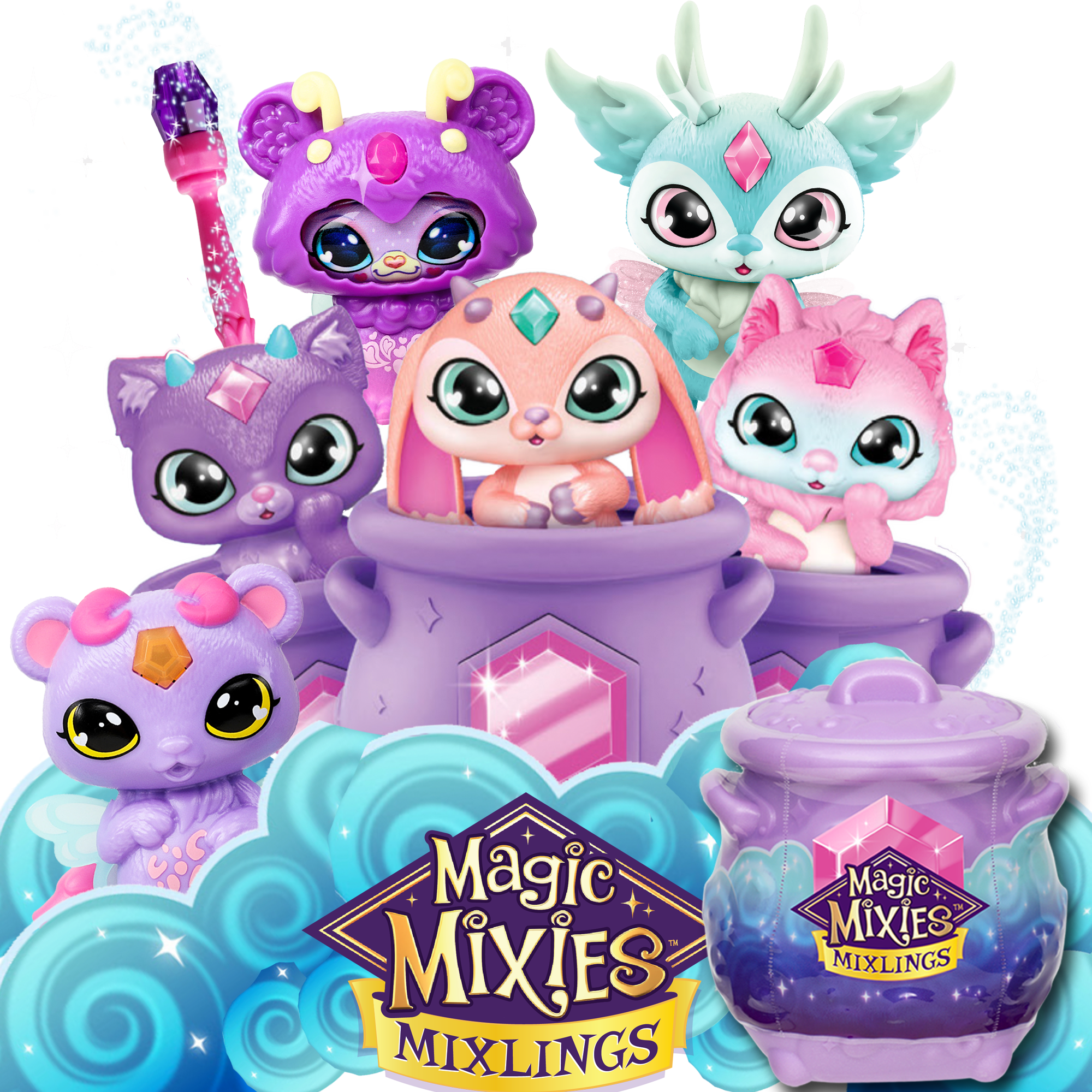 NEW Magic Mixies Magical Misting Cauldron Blue Toy With Refill Pack HTF  630996146521